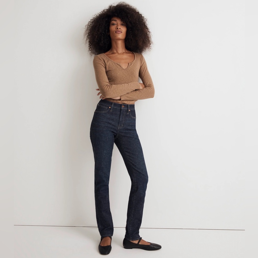 NWT Dark Wash Madewell Stovepipe Jeans Size 26